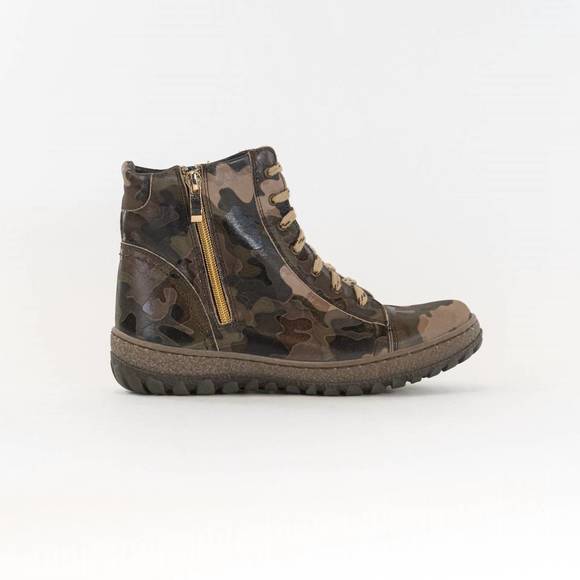 NEW V-ITALIA women's 1041-z kiki high top boot in camo - Picture 1 of 1